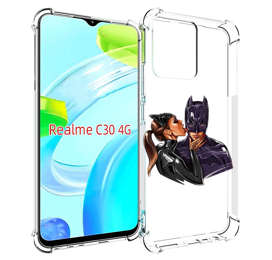 

Чехол MyPads Бэтман для Realme C30 4G / Narzo 50i Prime, Прозрачный, Tocco
