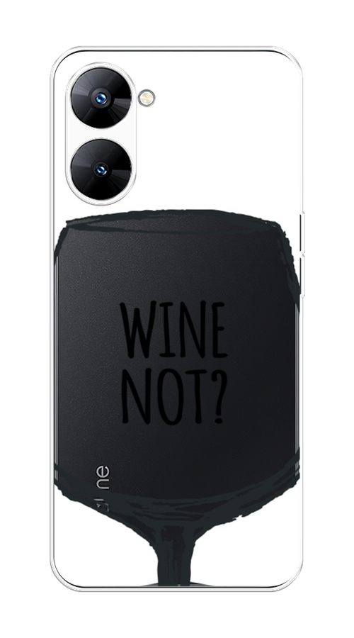 

Чехол на Realme V30 5G/V30T 5G "Wine not white", Белый, 2513550-6