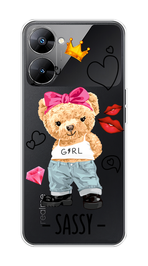 

Чехол на Realme V30 5G/V30T 5G "Sugar Mommy", Голубой;белый;розовый, 2513550-6