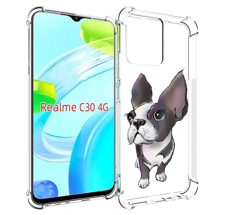 

Чехол MyPads Бульдожка для Realme C30 4G / Narzo 50i Prime, Прозрачный, Tocco