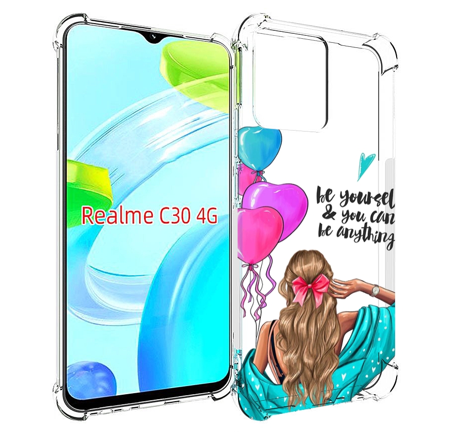 

Чехол MyPads Будь-собой для Realme C30 4G / Narzo 50i Prime, Прозрачный, Tocco