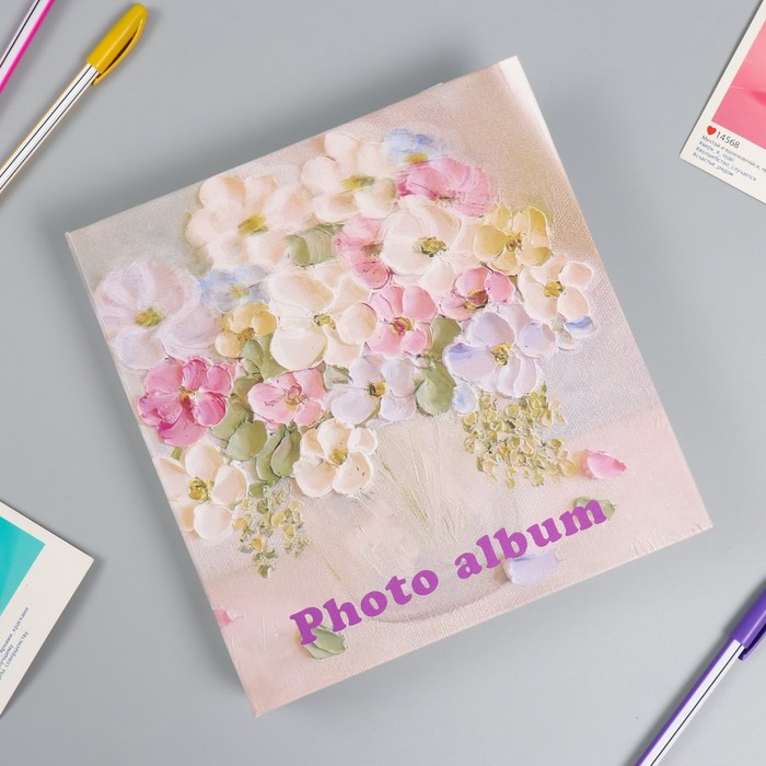 

Фотоальбом на 200 фото Фиалки в горшочке, 10х15 см, Бежевый, Фиалки в горшочке