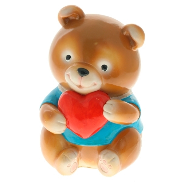 

Копилка (Медвежонок с сердечком) 9*8*17см KSMR-626256/SK005