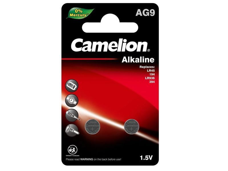 

Батарейка Camelion AG9 (380, 394, SR45, G9), BAT20001377M, Camelion AG9 (380, 394, SR45, G9)