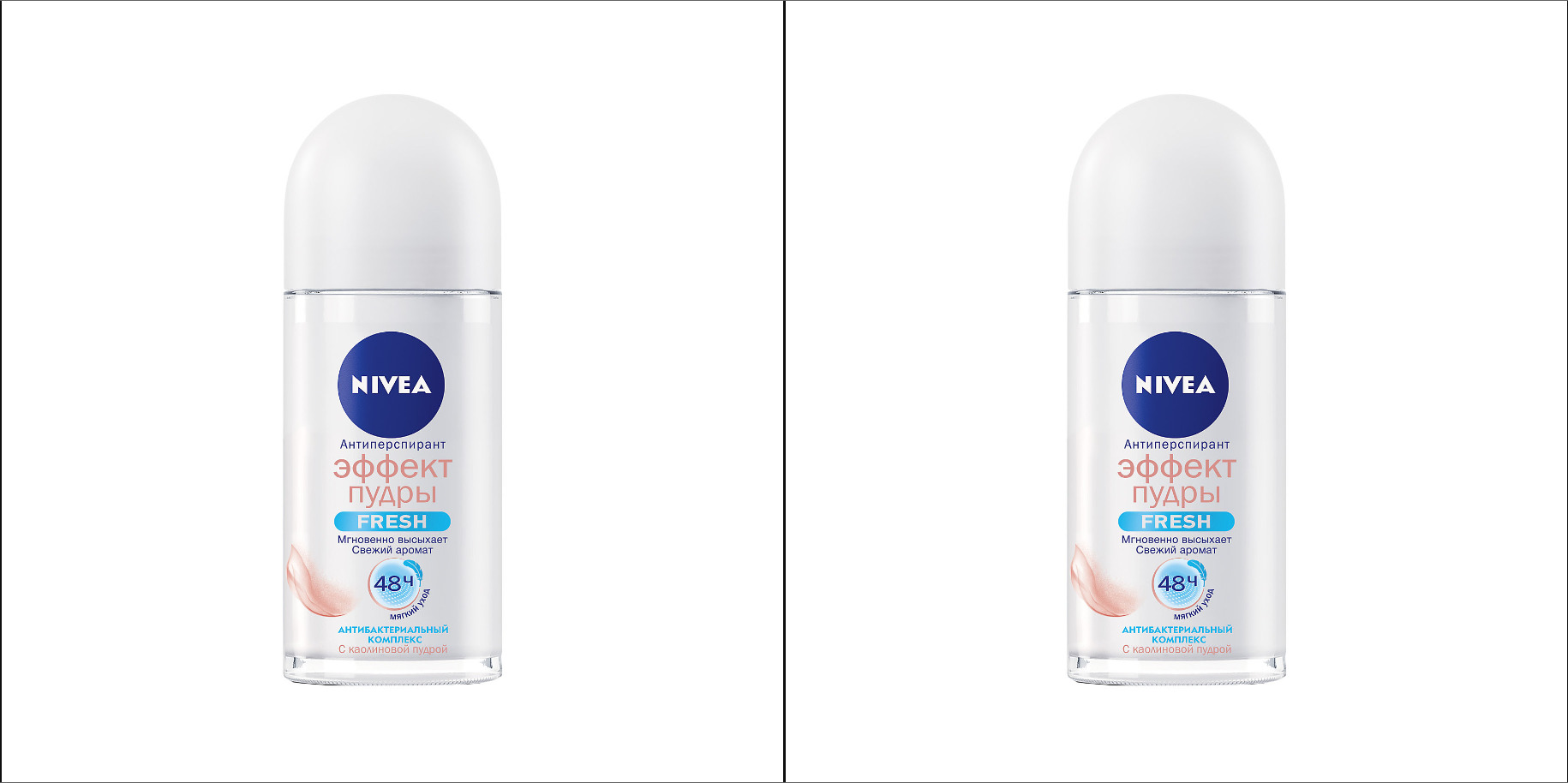 фото Део-шарик nivea эффект пудры fresh 50 мл 2 шт