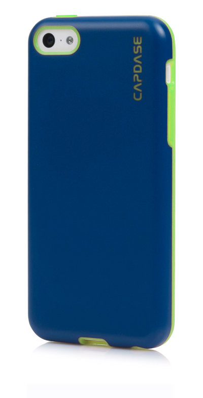 фото Силиконовый чехол capdase sj vika для apple iphone 5c - синий с зеленым