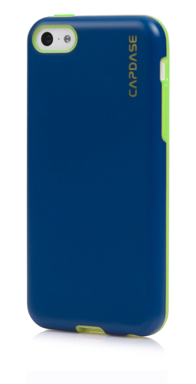 Силиконовый чехол Capdase SJ Vika для Apple iPhone 5C - синий с зеленым