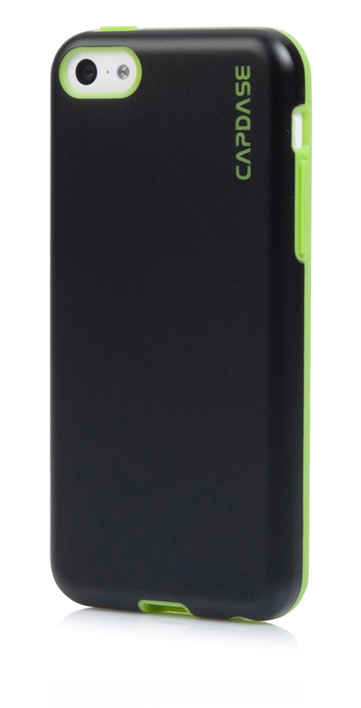 Силиконовый чехол Capdase SJ Vika для Apple iPhone 5C - черный с зеленым