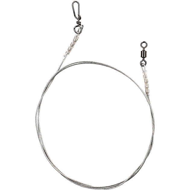 

Рыболовный поводок Mikado 20 см, 15 кг, сталь, 2 шт., Серебристый, Jaws