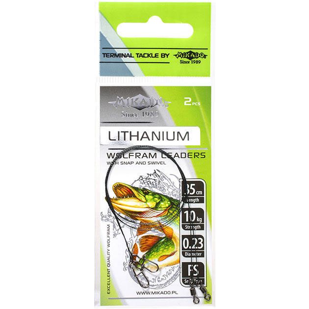 

Рыболовный поводок Mikado 35 см, 5 кг, вольфрам, 2 шт., Черный