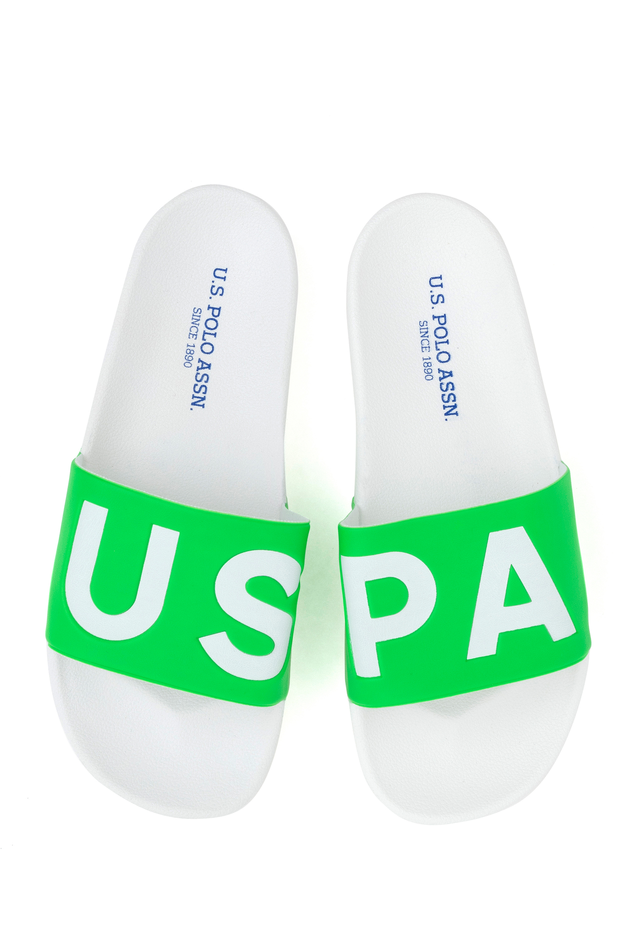 Шлепанцы женские U.S. POLO Assn. S082SZ0330Y23MANDAL_VR зеленые 37 RU