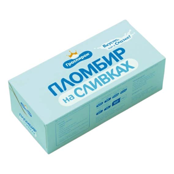 

Мороженое пломбир Гроспирон ванильный на натуральных сливках 15% 240 г