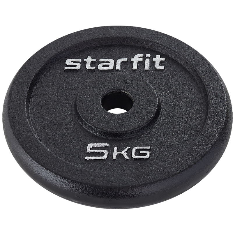 Starfit Диск чугунный BB-204 0,5 кг, d=26 мм, черный