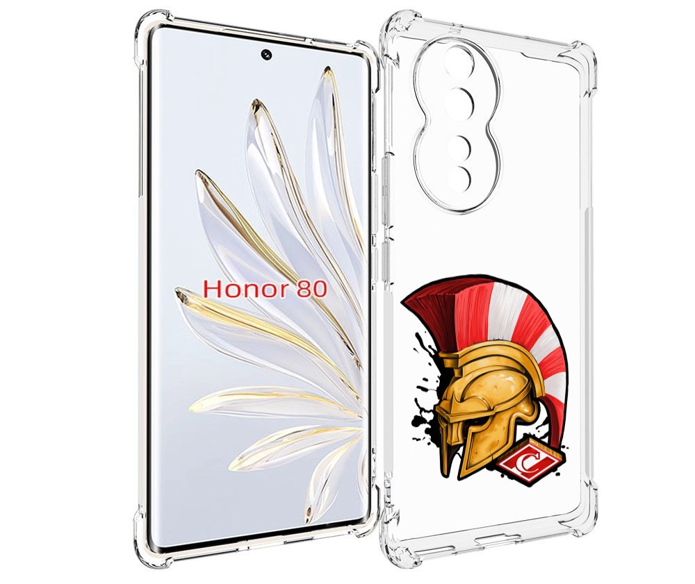 

Чехол MyPads ФК спартак шлем для Honor 80, Прозрачный, Tocco