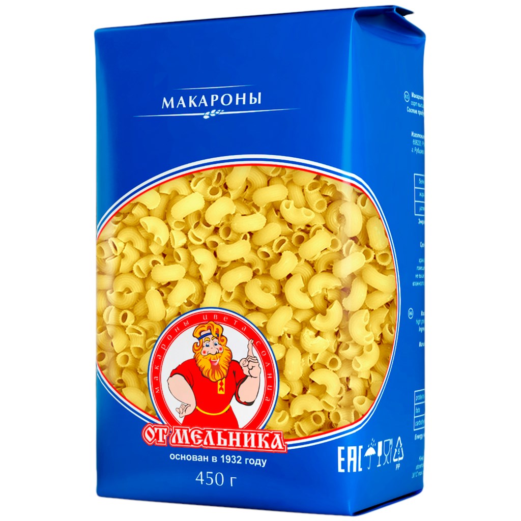 

Макаронные изделия От Мельника Рожок 450 г