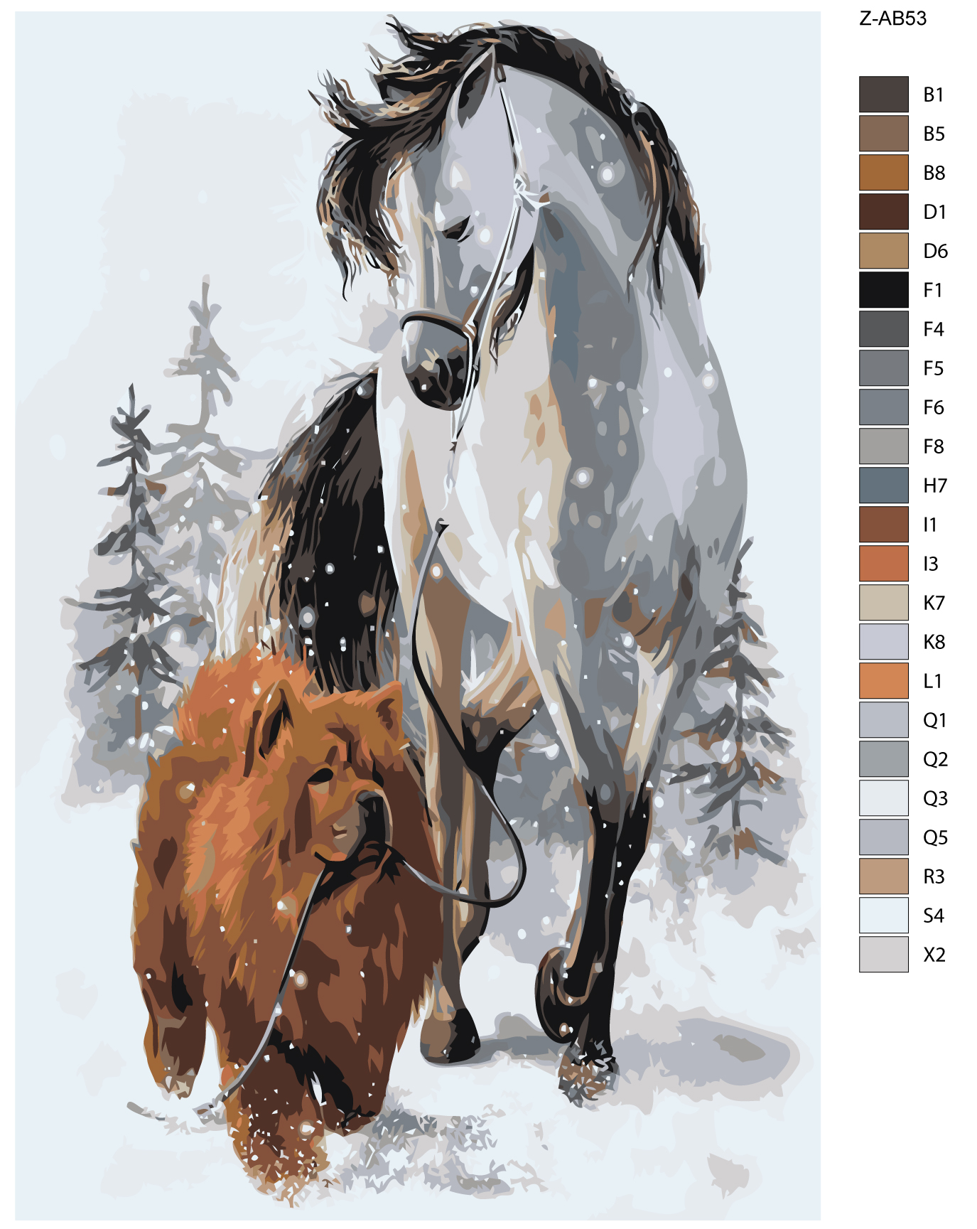 

Картина по номерам, Живопись по номерам, 80 x 120, Z-AB53, Z-AB53