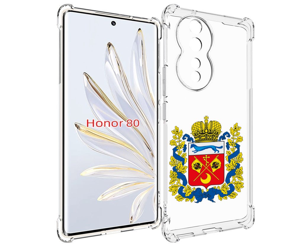 

Чехол MyPads герб-оренбургская-область для Honor 80, Прозрачный, Tocco