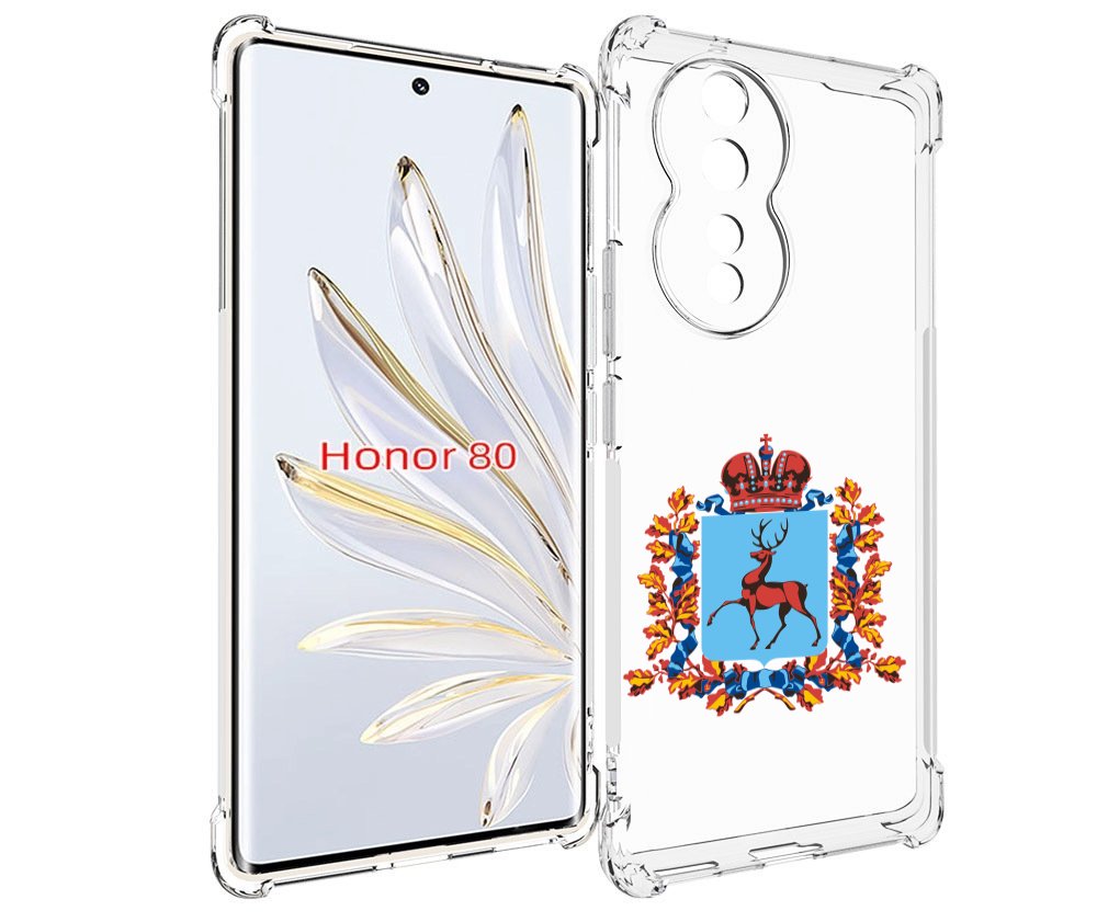 

Чехол MyPads герб-нижегородская-область для Honor 80, Прозрачный, Tocco