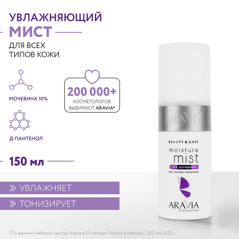 Мист для лица Aravia Professional, «Экспресс-увлажнение», 150 мл