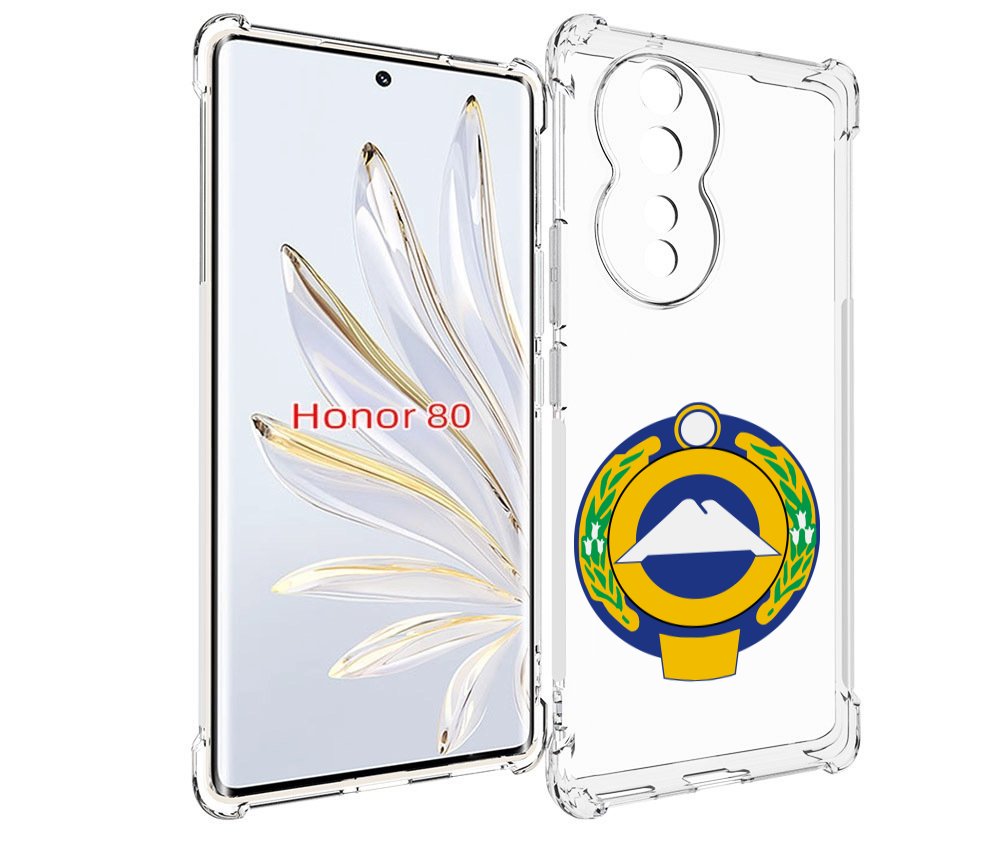 

Чехол MyPads герб-карачаево-черкессия для Honor 80, Прозрачный, Tocco
