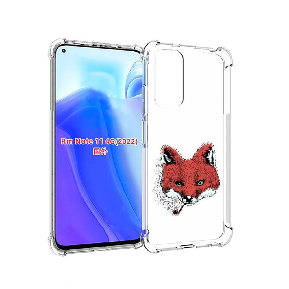 

Чехол MyPads Лис с трубкой для Xiaomi Redmi Note 11 4G ( Глобальная версия ), Tocco