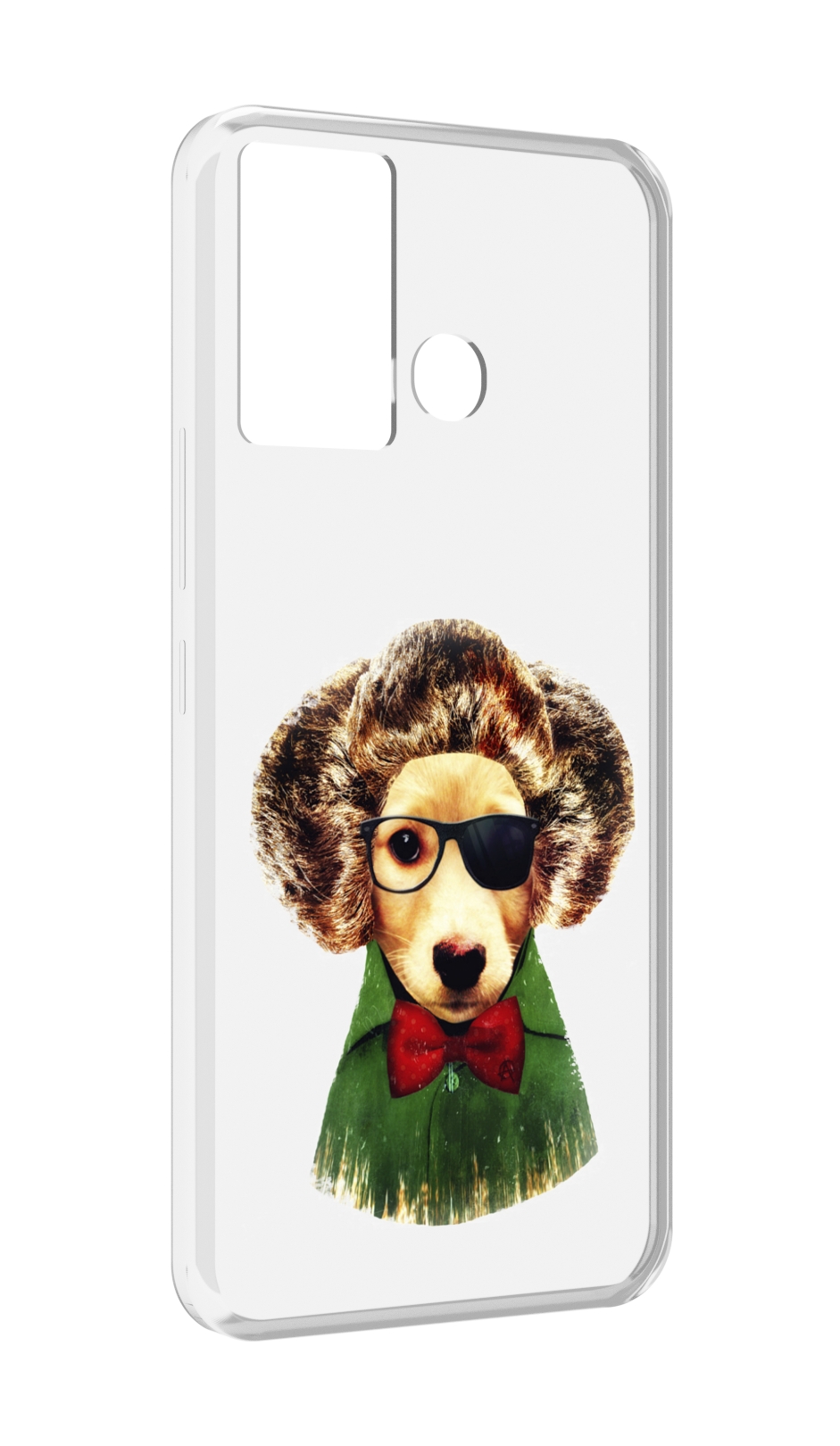 

Чехол MyPads Пес в бабочке для Infinix Hot 12 Play, Прозрачный, Tocco