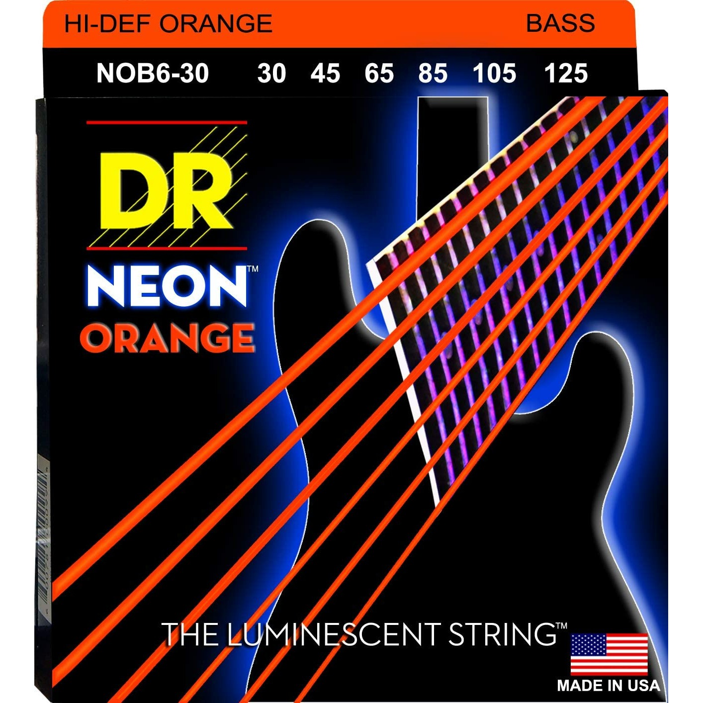 фото Струны для 6 ти струнной бас гитары dr string nob6-30