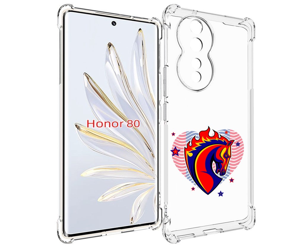 

Чехол MyPads ФК ЦСЛ Лошадь для Honor 80, Прозрачный, Tocco