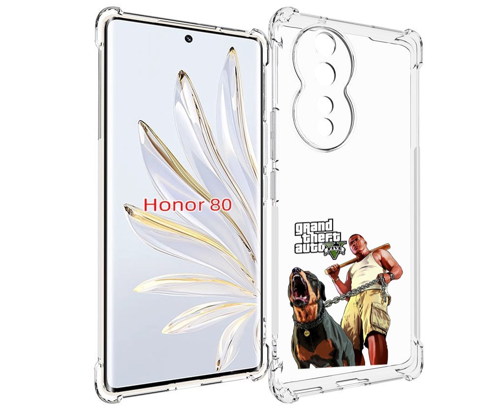 

Чехол MyPads GTA грозная собака для Honor 80, Прозрачный, Tocco