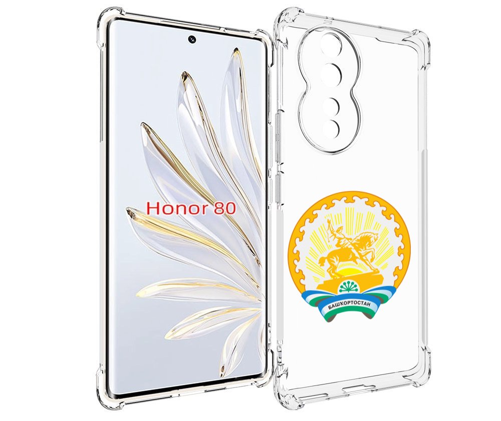 

Чехол MyPads герб-башкортостан-уфа для Honor 80, Прозрачный, Tocco