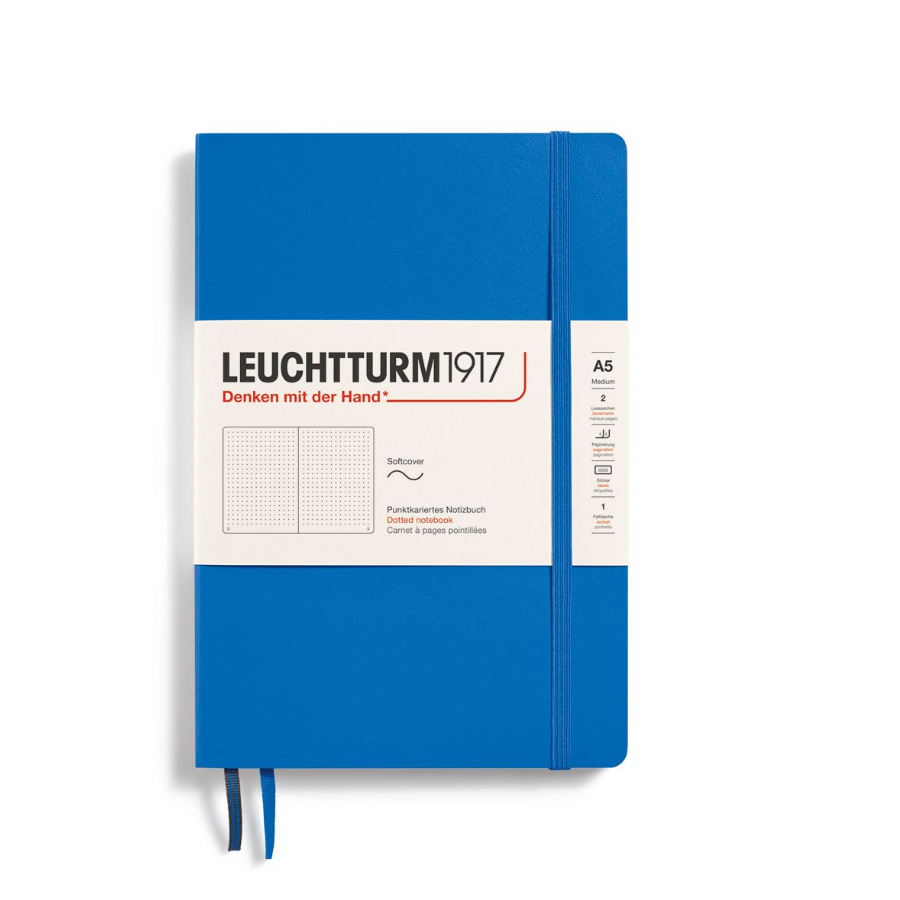 

Блокнот Leuchtturm1917 Classic 369802 A5 14,5x21см 80г 123 страницы в точку