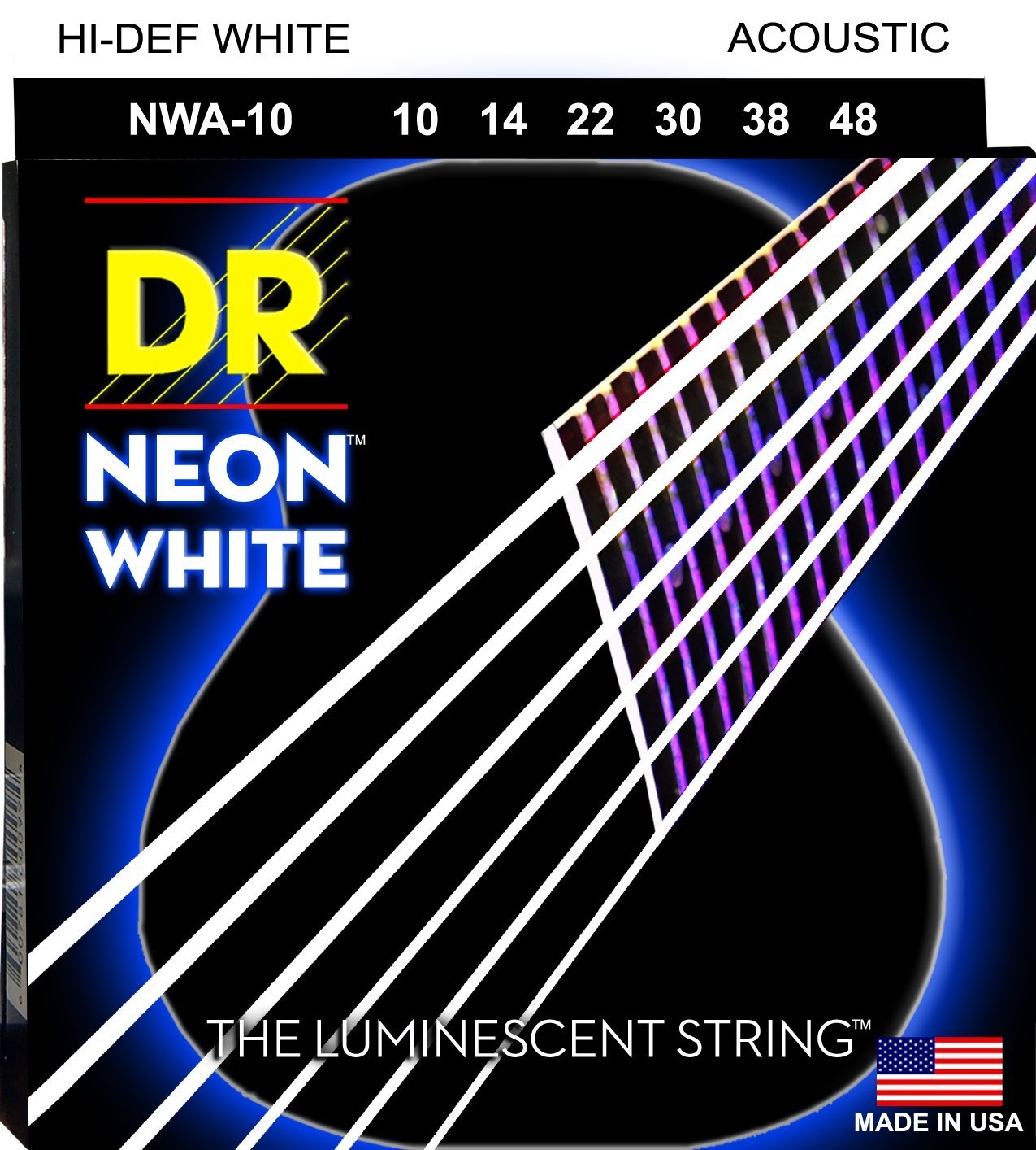 фото Струны для акустической гитары dr string nwa-10