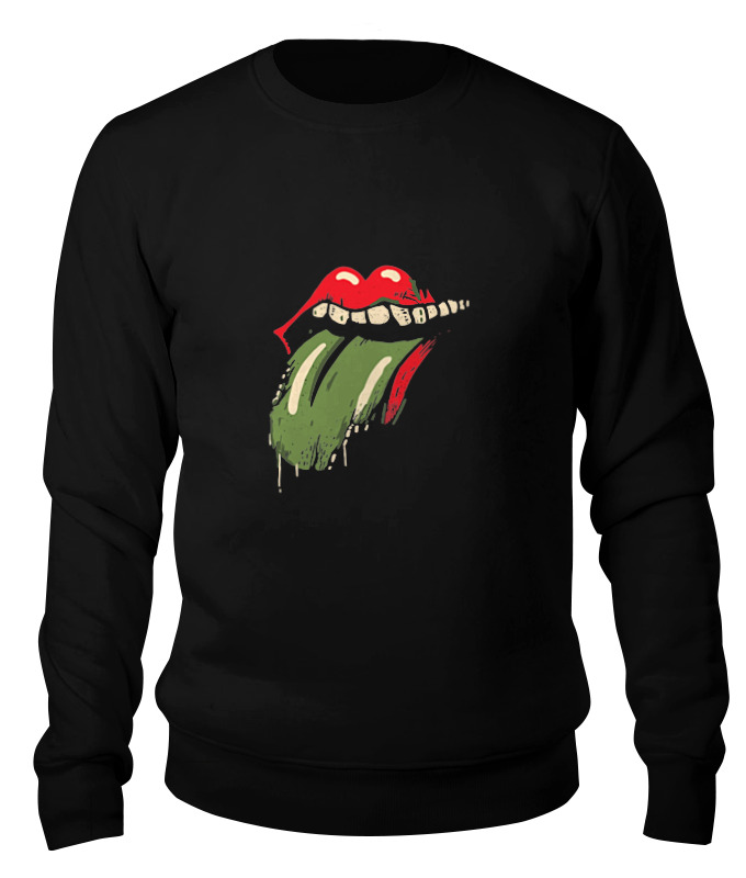 

Свитшот унисекс Printio Zombie kiss черный XS, Zombie kiss