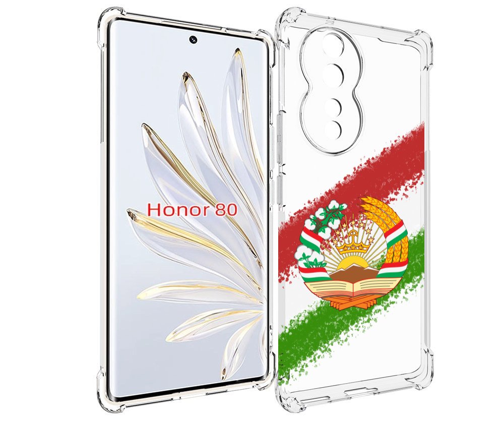 

Чехол MyPads герб флаг Таджикистана для Honor 80, Прозрачный, Tocco