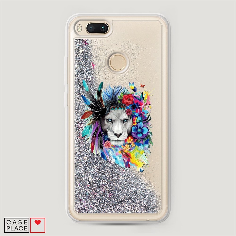 

Жидкий чехол с блестками "Гавайский лев" на Xiaomi Mi A1