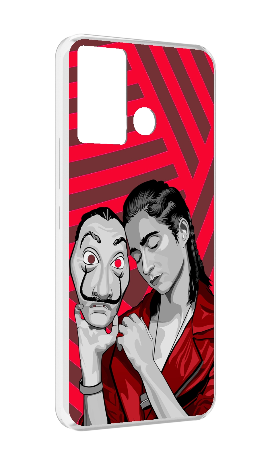

Чехол MyPads Найроби-бумажного-дома для Infinix Hot 12 Play, Прозрачный, Tocco