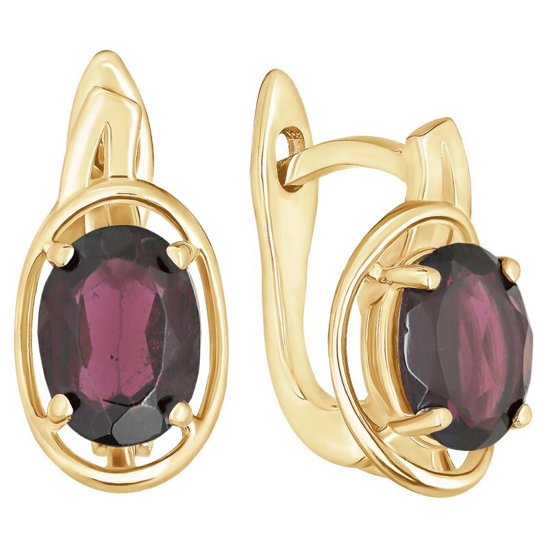 

Серьги из серебра с гранатом LAZURIT-ONLINE 7762YG, 7762YG