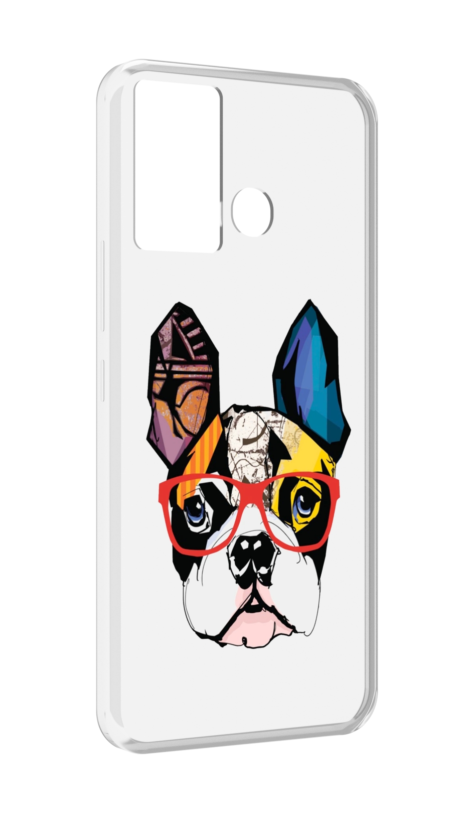 

Чехол MyPads Мопс-в-очках для Infinix Hot 12 Play, Прозрачный, Tocco