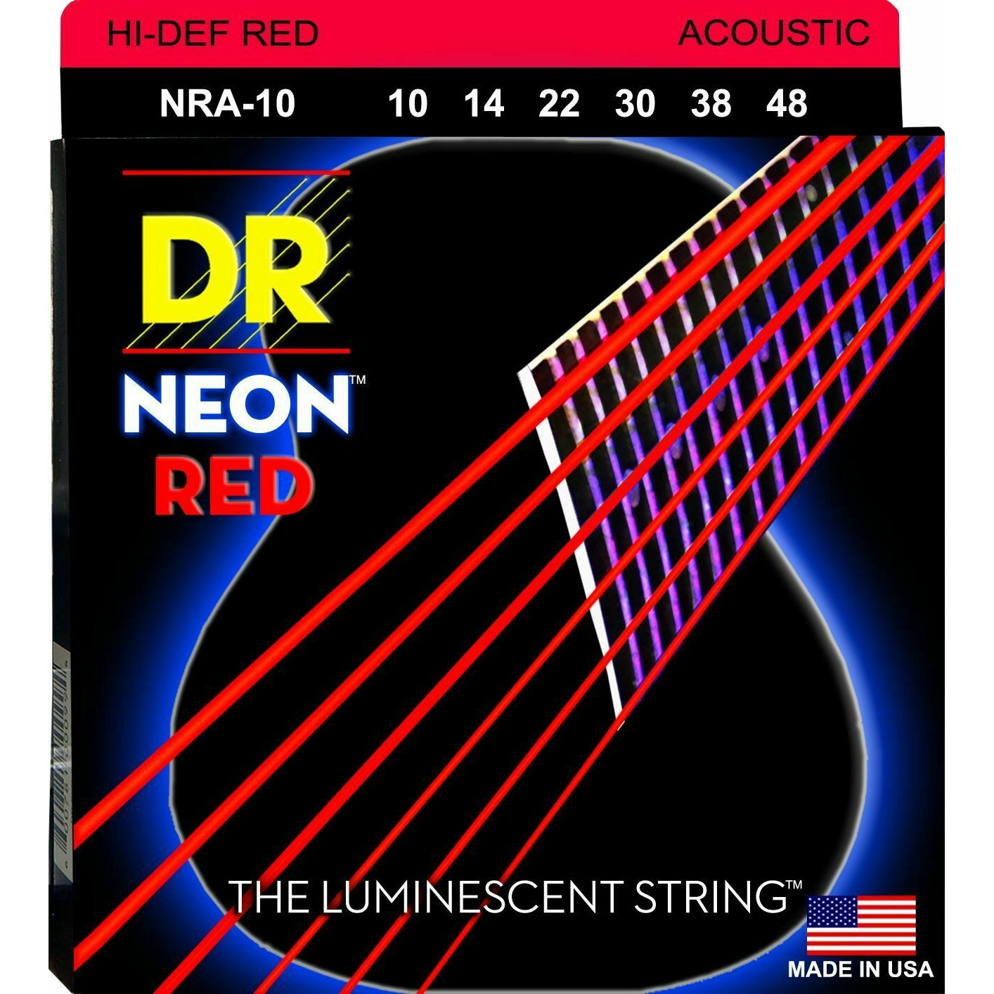 

Струны для акустической гитары DR String NRA-10, NRA-10
