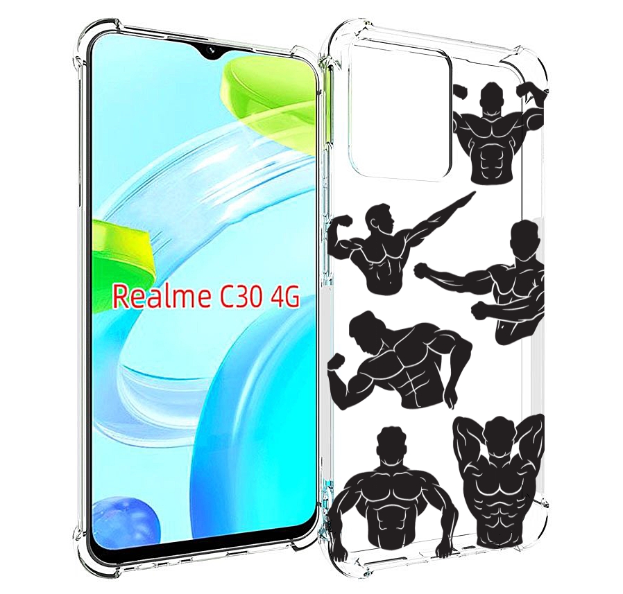 

Чехол MyPads Атлет мужской для Realme C30 4G / Narzo 50i Prime, Прозрачный, Tocco
