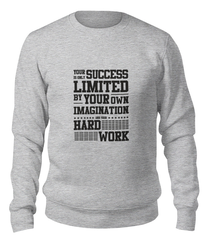 

Свитшот унисекс Printio Your success серый XS, Your success