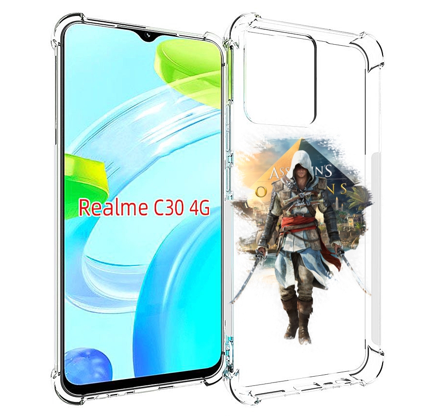 

Чехол MyPads Ассасин для Realme C30 4G / Narzo 50i Prime, Прозрачный, Tocco
