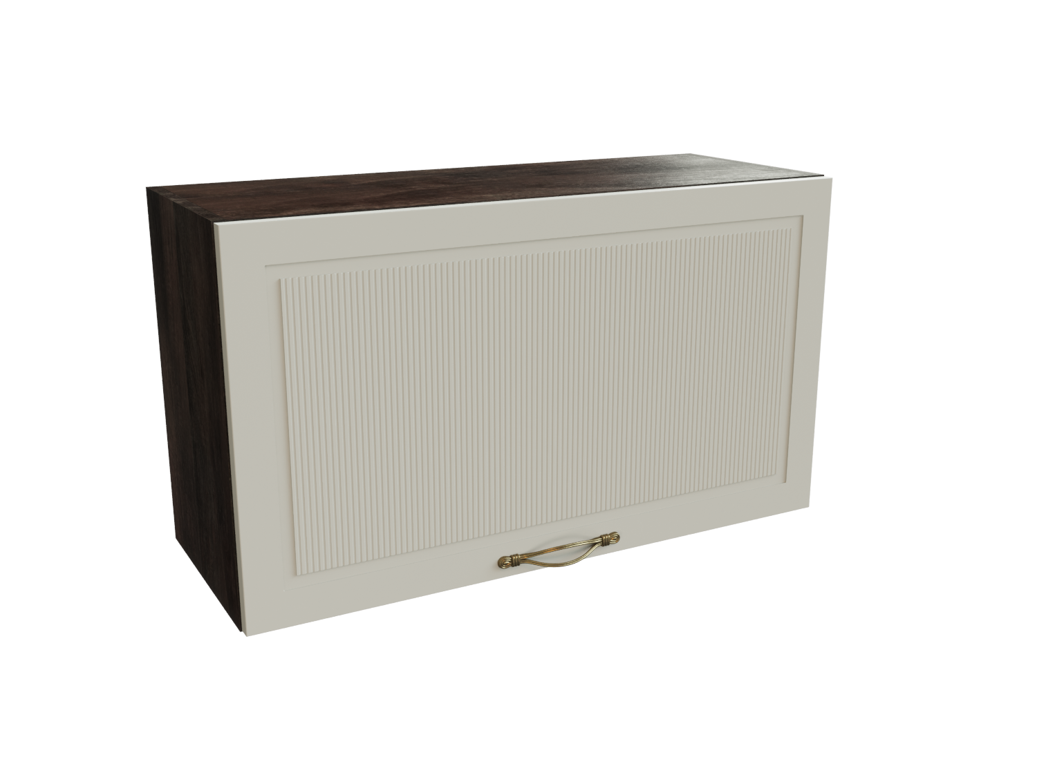 

Шкаф навесной антресоль SURA Моцарт Кварц грей 80x31,8x46 арт.ММК-00001909, Серый