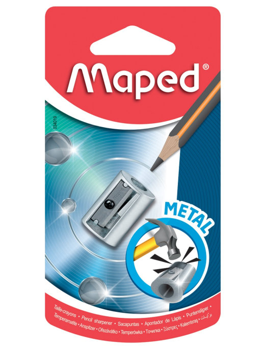 фото Точилка "satellite", 1 отверстие, серая maped