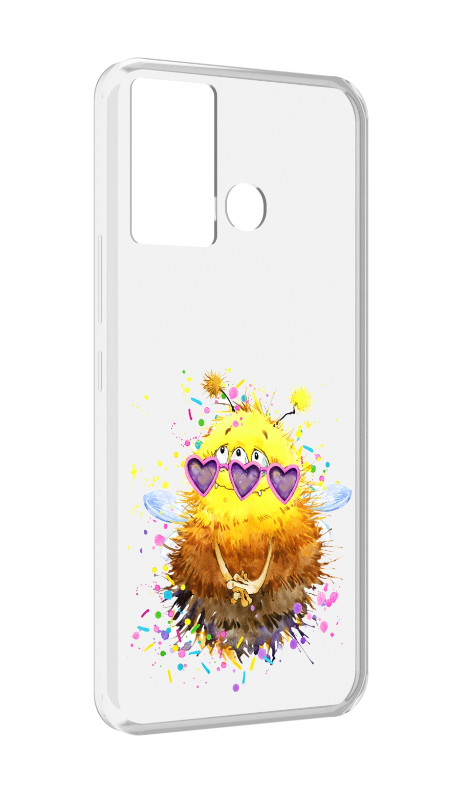

Чехол MyPads Пушитый шмель для Infinix Hot 12 Play, Прозрачный, Tocco