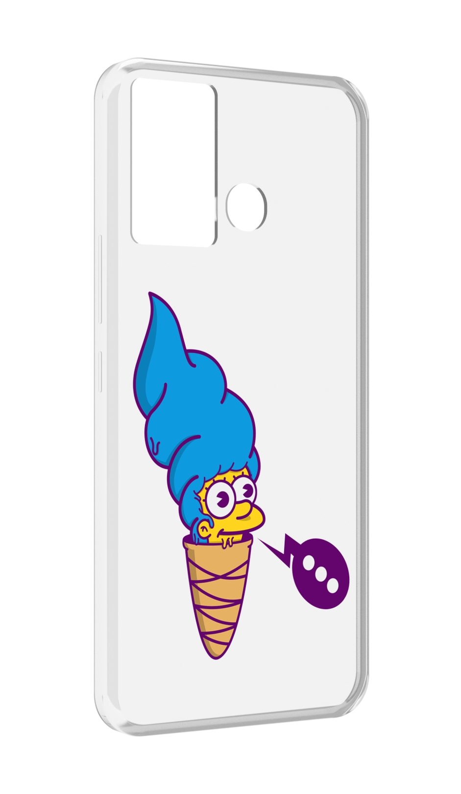 

Чехол MyPads Мардж-рожок для Infinix Hot 12 Play, Прозрачный, Tocco