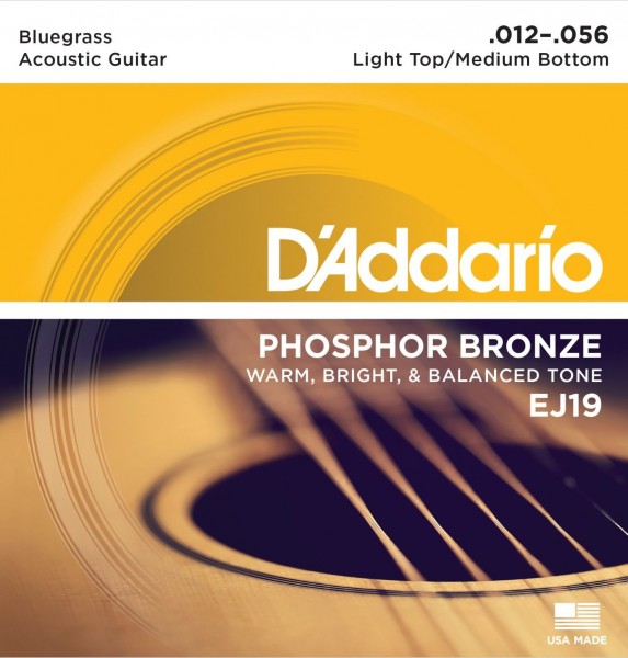 фото Струны для акустической гитары daddario ej19 d'addario