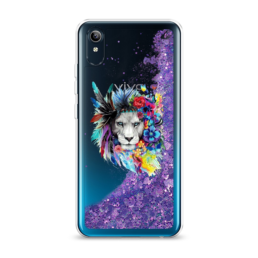 

Жидкий чехол с блестками "Гавайский лев" на Vivo Y91c, 262892-1