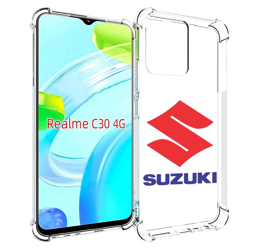

Чехол MyPads suzuki-3 мужской для Realme C30 4G / Narzo 50i Prime, Прозрачный, Tocco