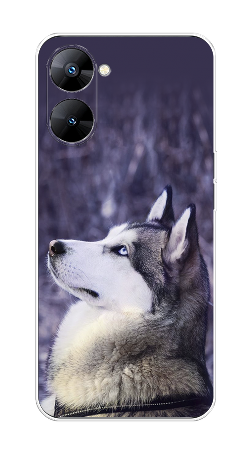 

Чехол на Realme V30 5G/V30T 5G "Хаски 1", Фиолетовый;белый, 2513550-1